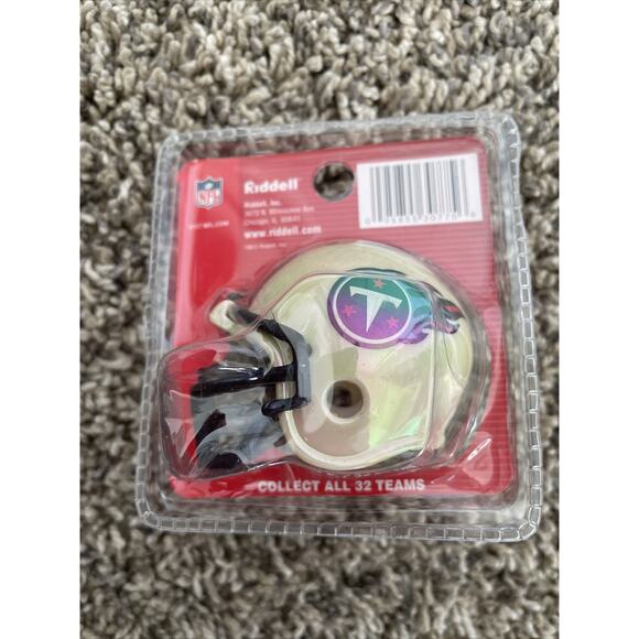 Riddell Pocket Chrome Helmet - Tennessee Titans - NFL Titans Logo - New - Picture 2 of 2